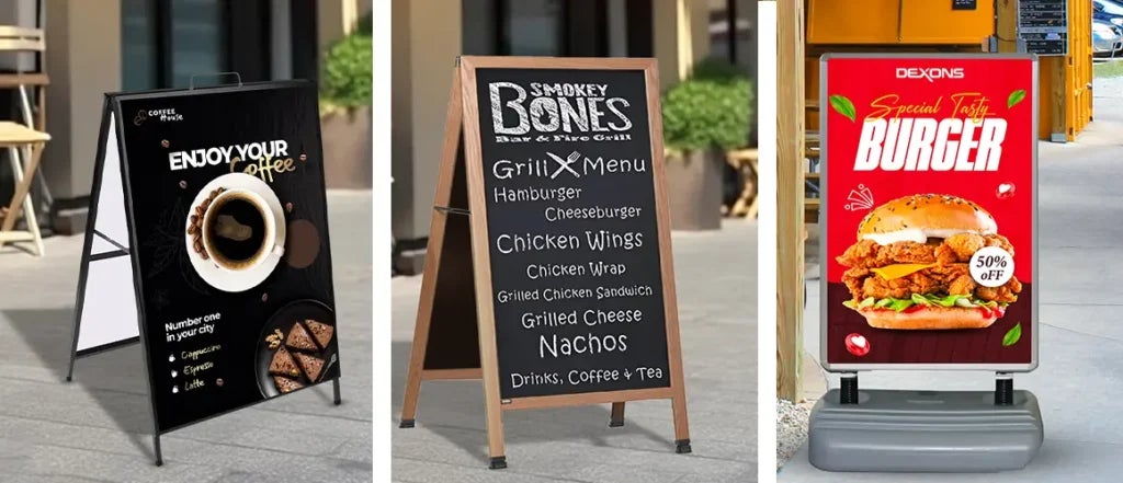 Pavement Signs for Businesses in High Foot Traffic Areas