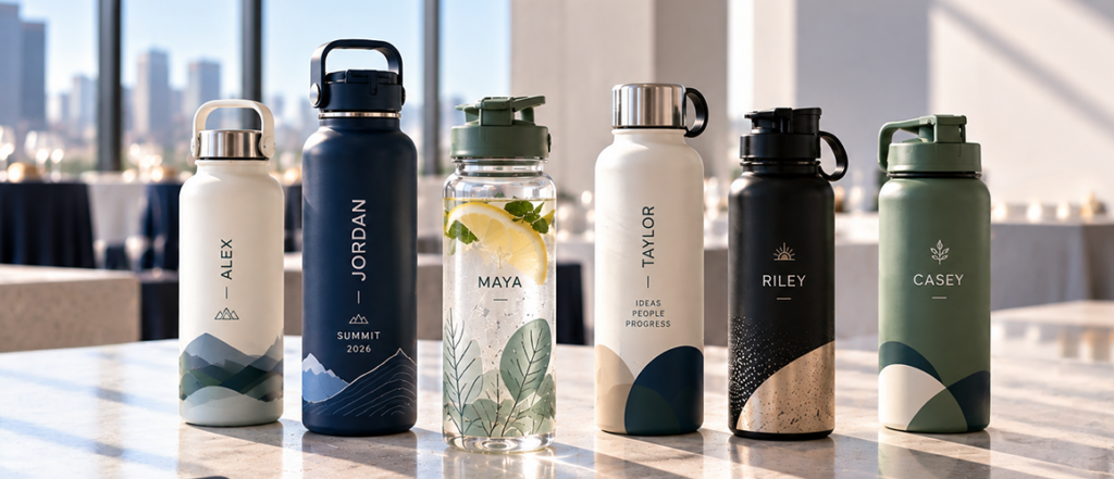 Personalised Water Bottles for Holiday Gift